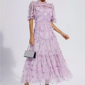 Beatrice Purple Ruched Maxi Dress